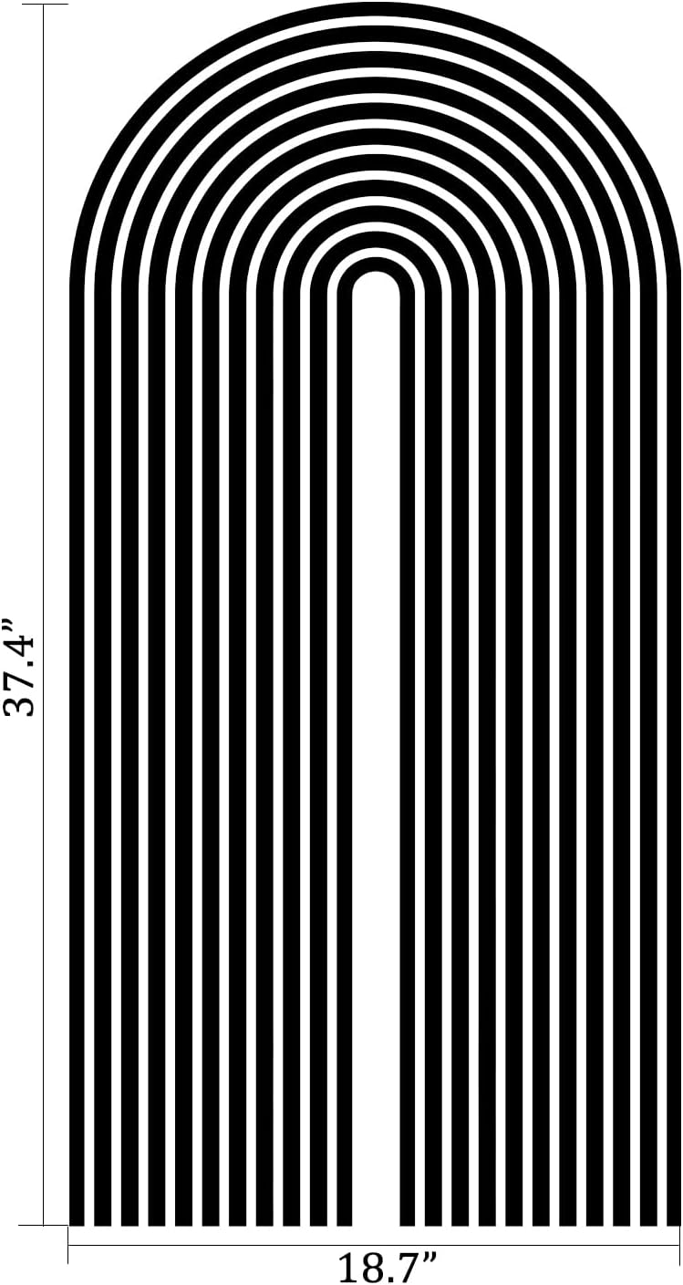Boho Mid-Century Modern Wall Decals Peel and Stick
