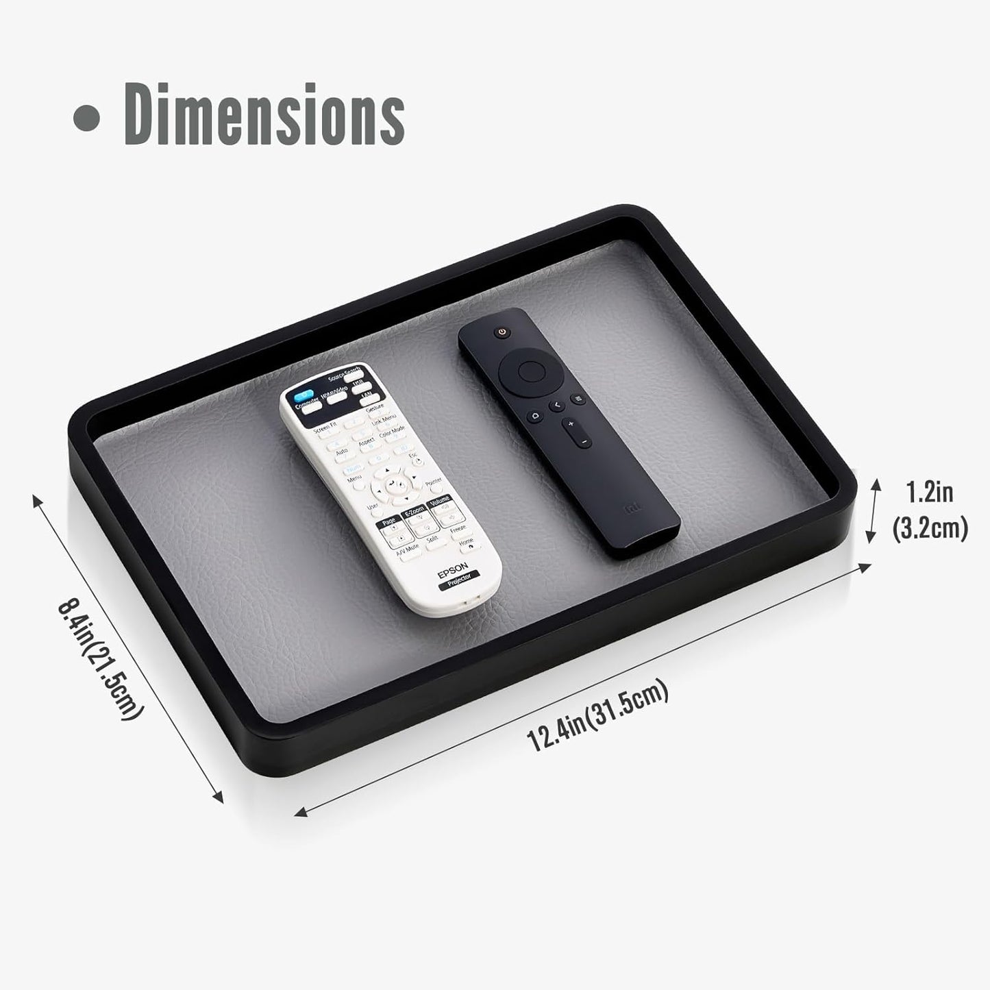 Wooden Valet Tray for Men / Black