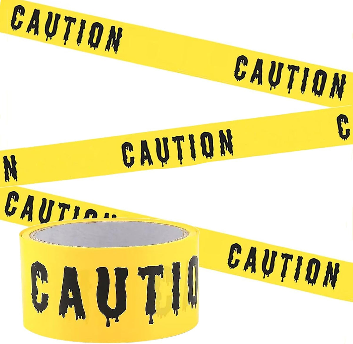 1.9inch x 82Feet Halloween Decorations Caution Tape Roll Halloween Caution Tape Halloween Tape Scary Warning Tape for Halloween Party Decorations Indoor Outdoor