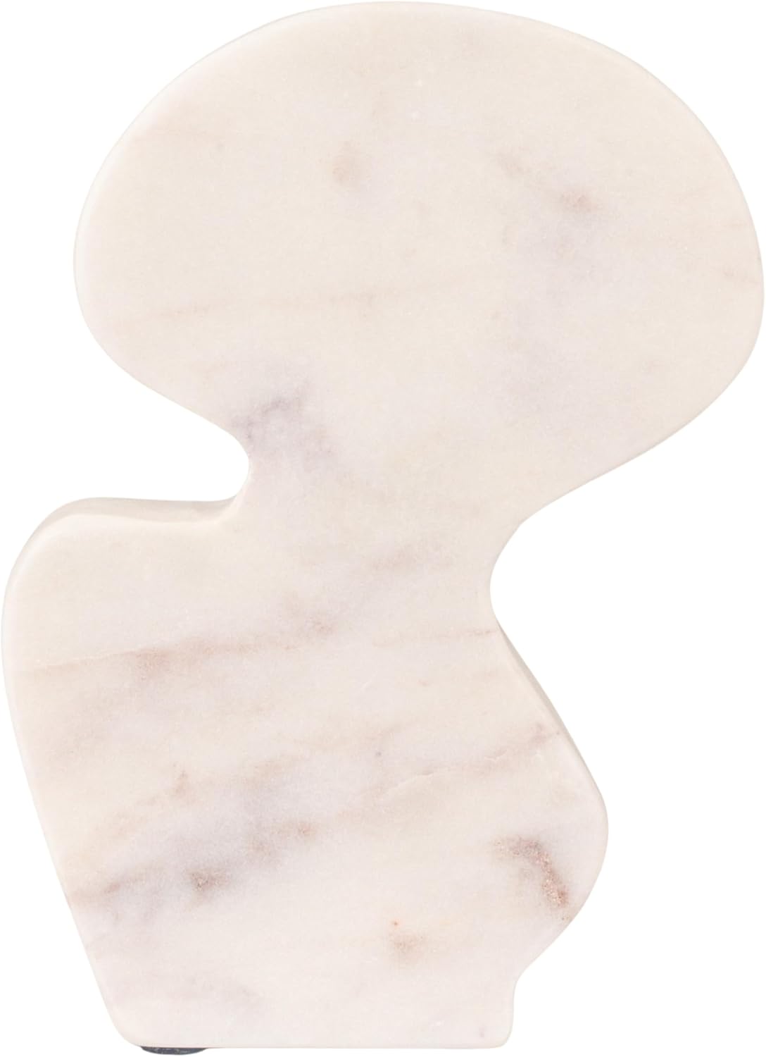 Decorative Abstract Marble Sculptures / White / Set of 2