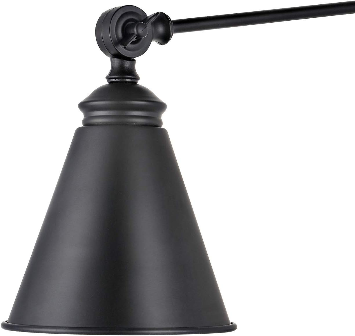 WINGBO Farmhouse Swing Arm Wall Sconce Set of 2, Industrial Adjustable Wall Lamp Light Fixture for Living Room Bedroom