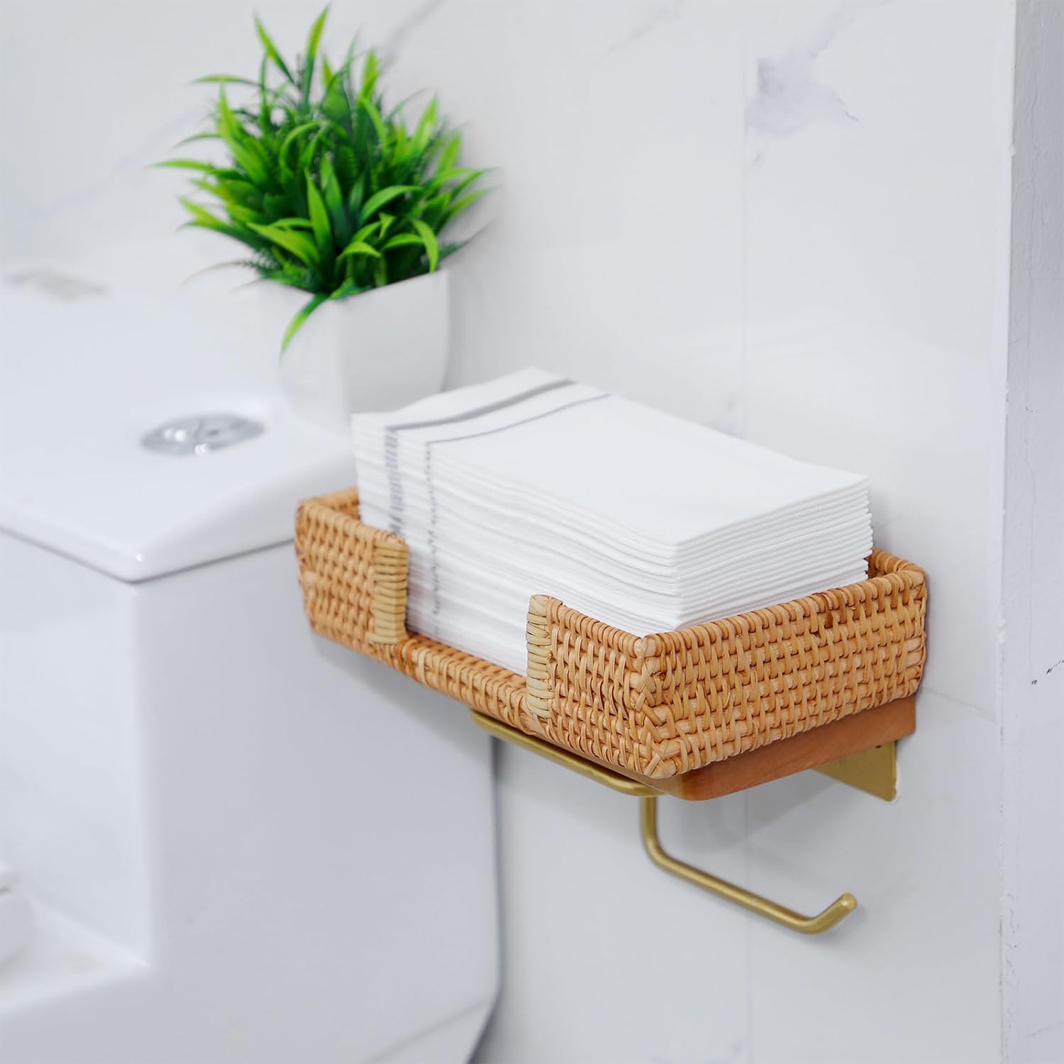 9. . 4" Wicker Napkin Tray / 5 x 6 x 2 / Set of 2
