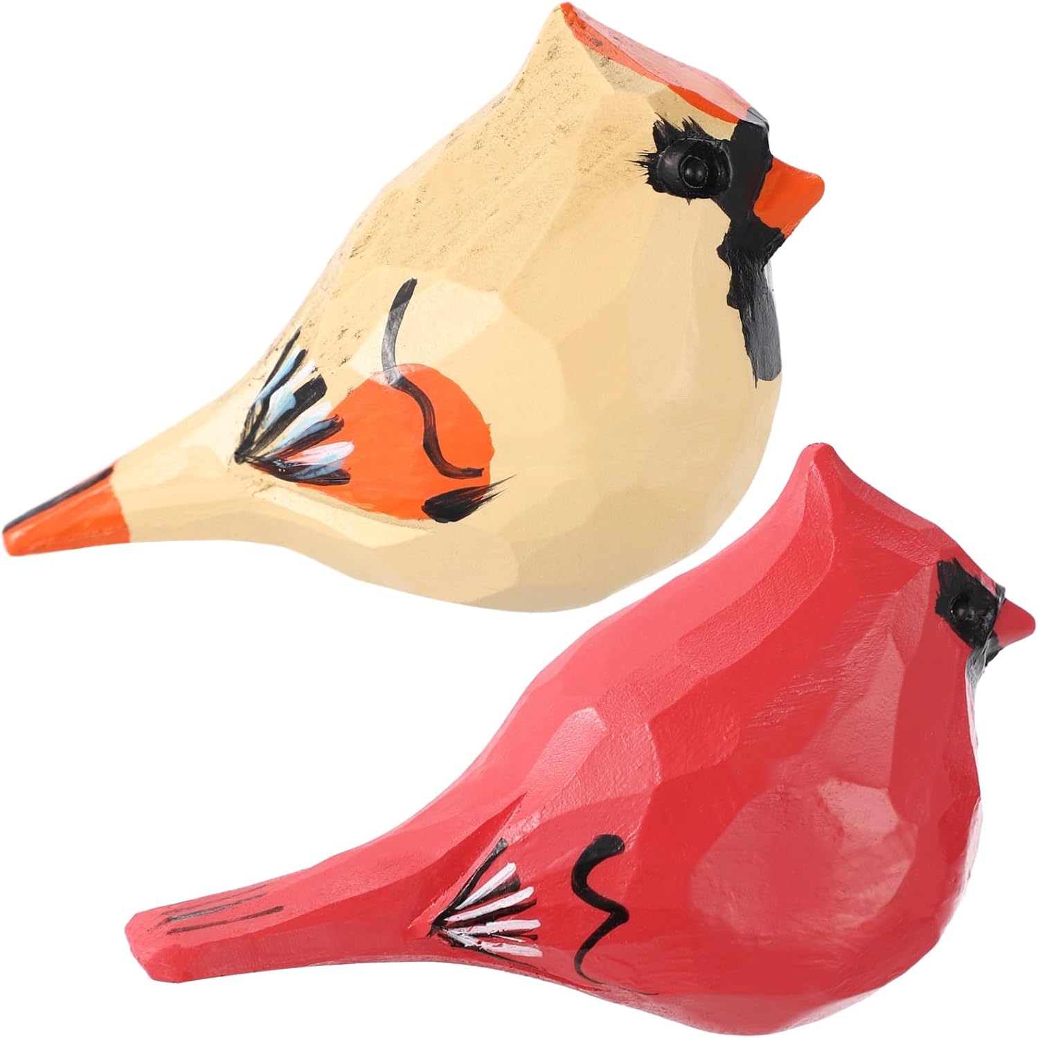 Carved Bird Figurine / Set of 2