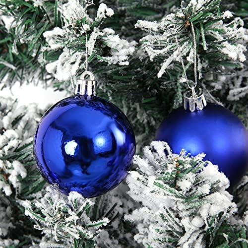 Emopeak 24 Count Navy Blue Christmas Balls Ornaments 2.5 Inch