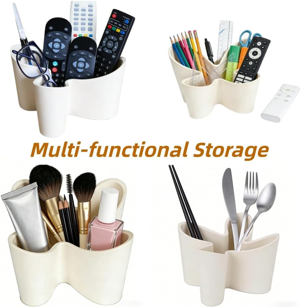 Flower Shape Remote Control Holder / White