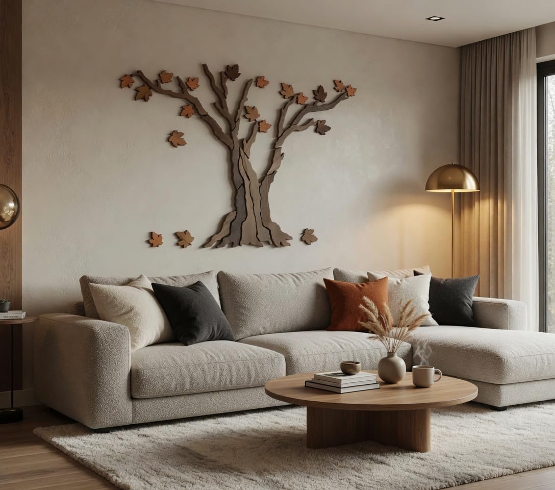 Large Rustic Tree Sculpture / 59 x 39