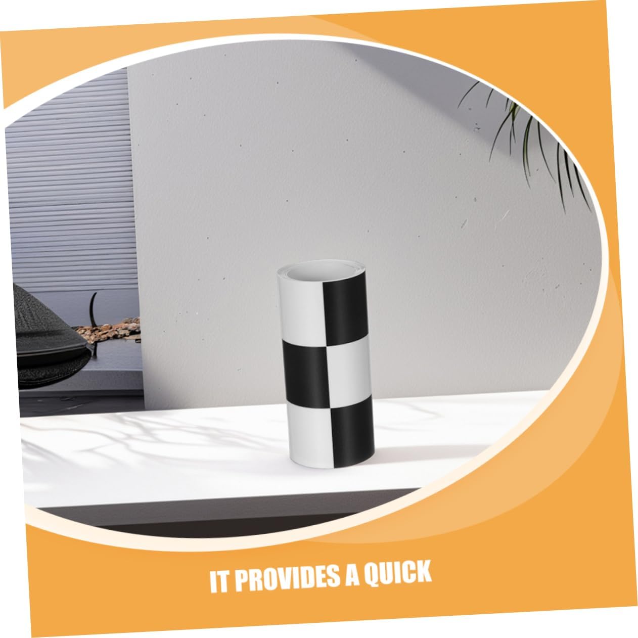 2 Rolls Checkered Peel and Stick Wallpaper Border White Checkered Wallpaper Self Adhesive / Black