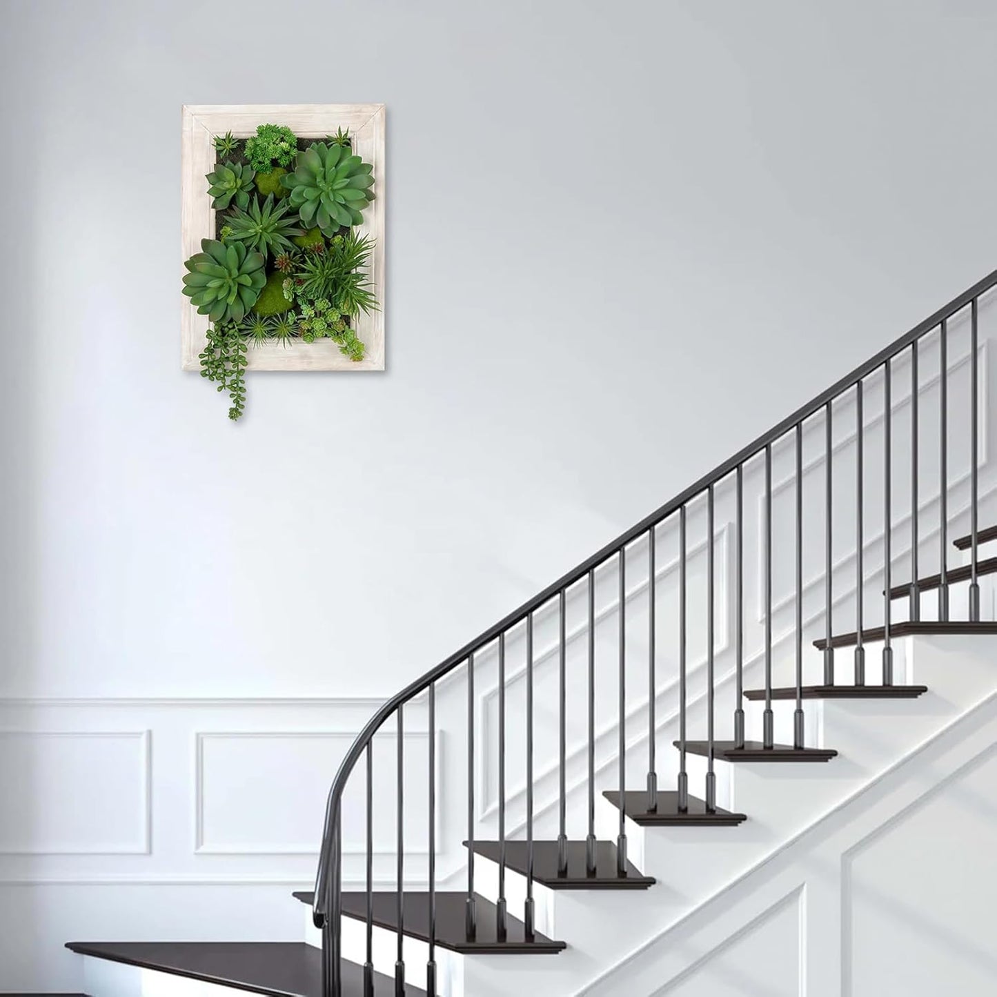 Wooden Planter Fake Hanging / Style 2 / White