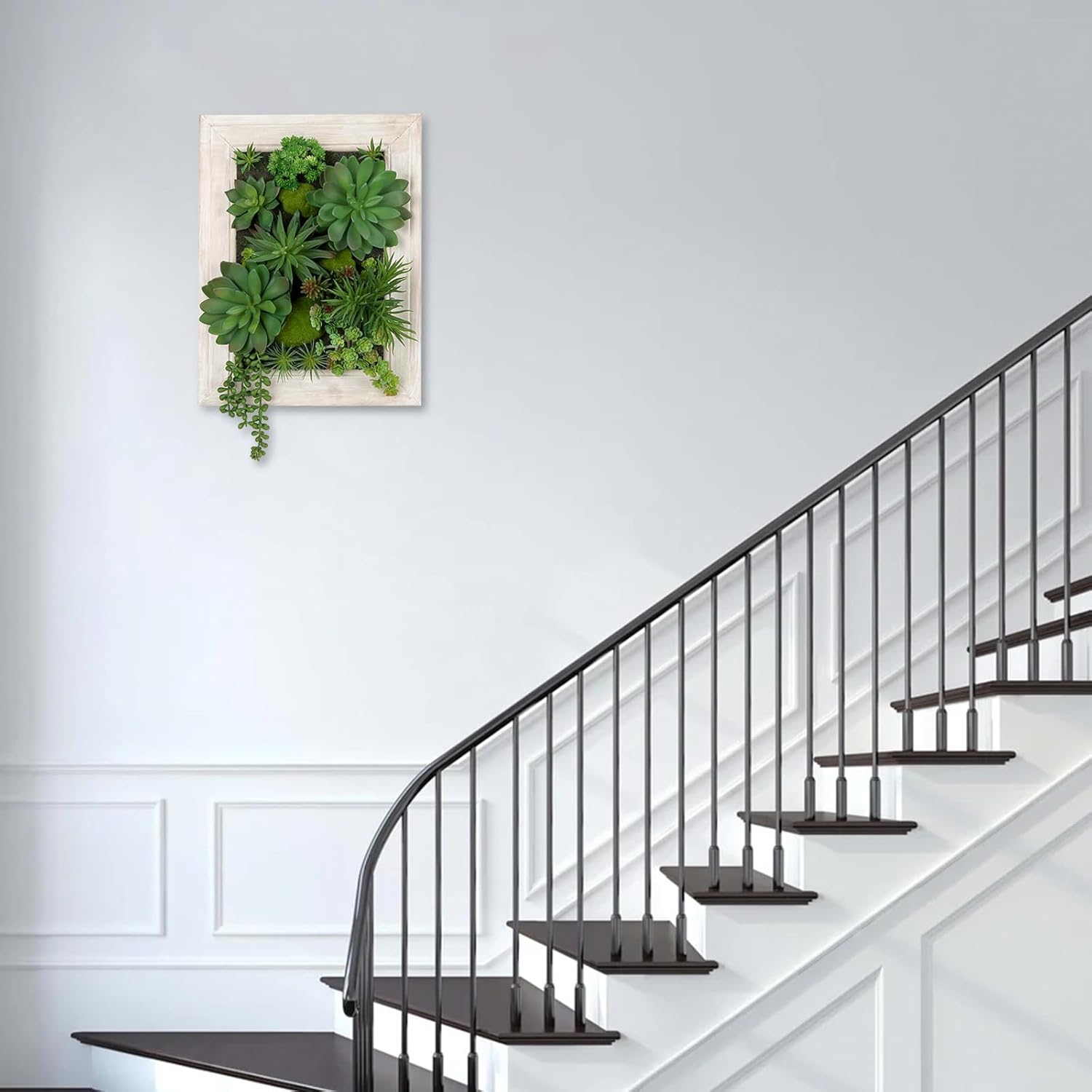 Wooden Planter Fake Hanging / Style 2 / White