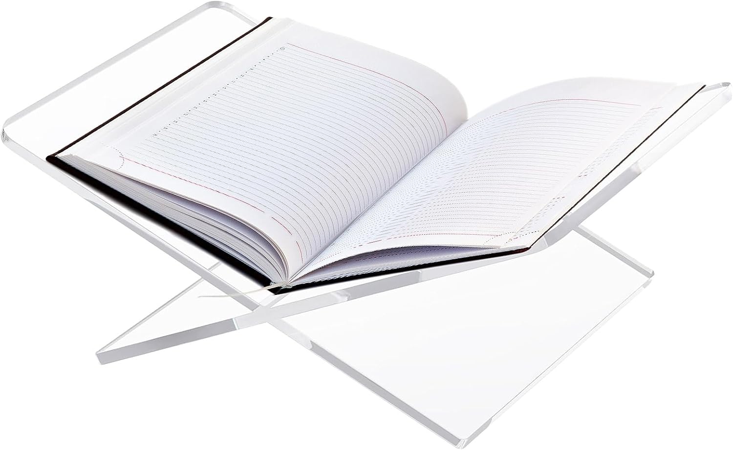 Large Acrylic Book Stand Open Cookbook Acrylic Book Display Stand Picture / Clear / Set of 2