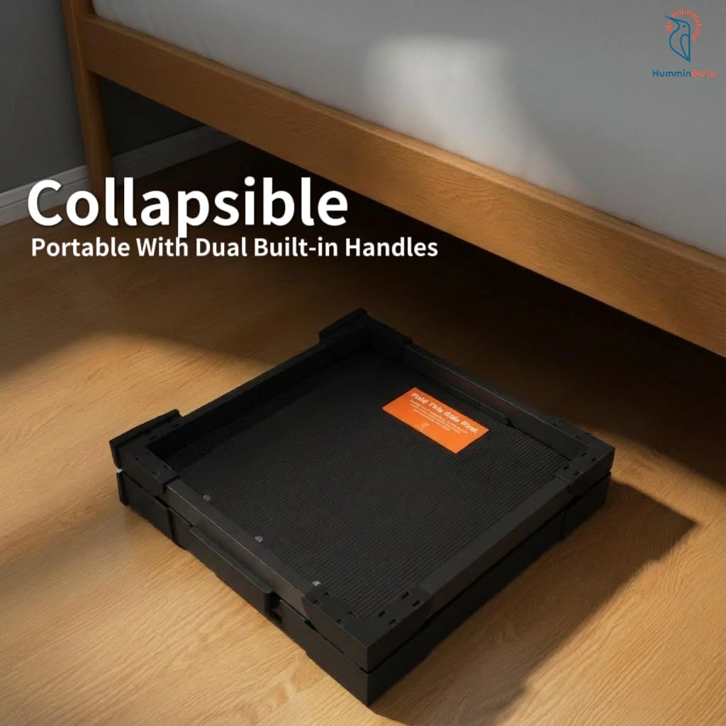 HumminGuru FlexiCube Vinyl Record Storage Box – Stackable Organizer for 12” Records, Holds 70 LPs | Modular Vinyl Shelf