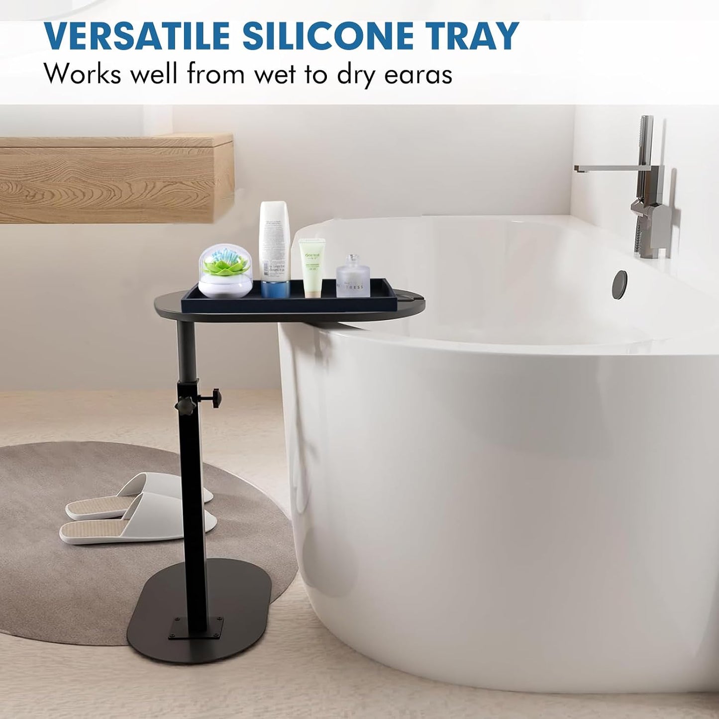 Sink Vanity Trays / Black / 15.7 x 5.9 x 0.9