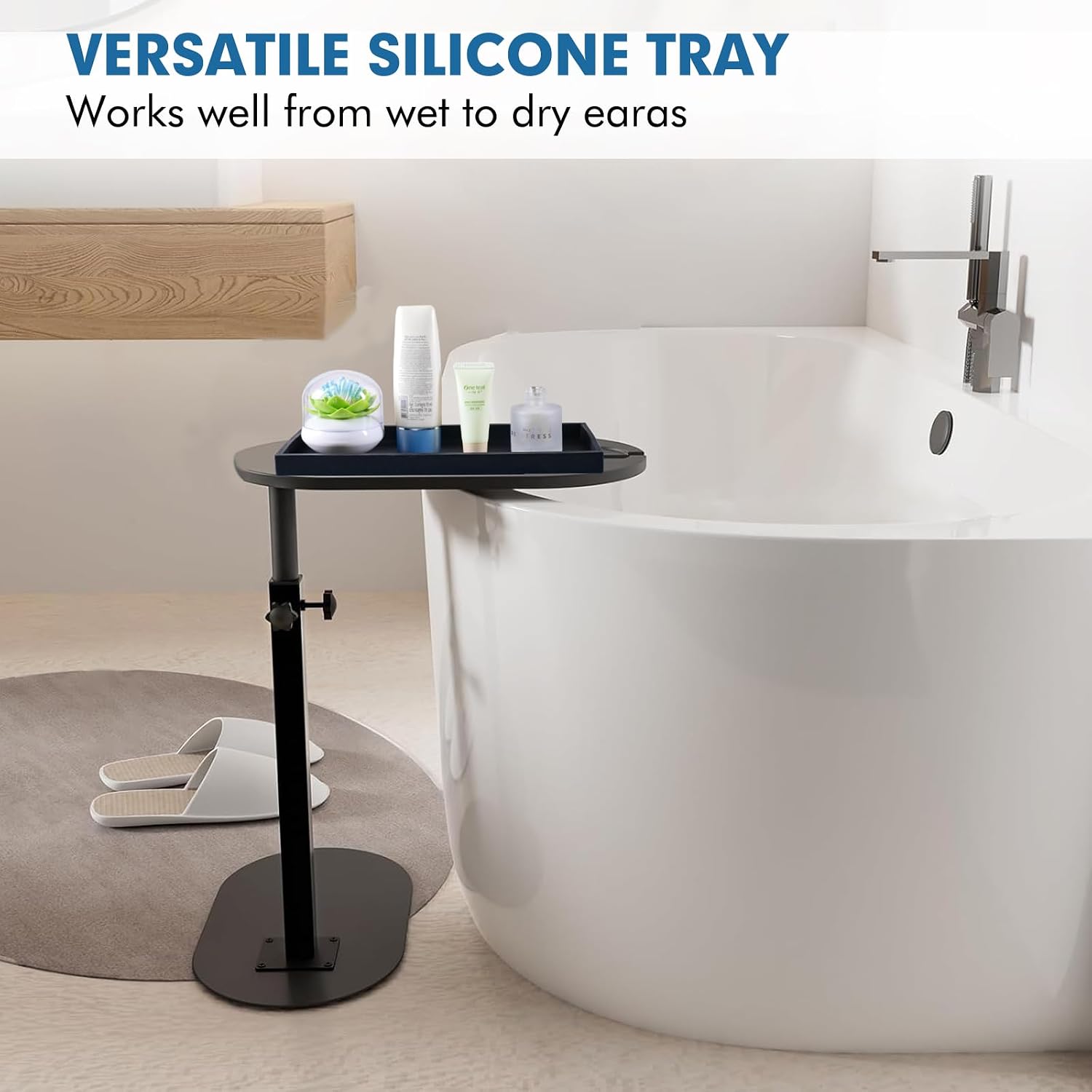 Sink Vanity Trays / Black / 15.7 x 5.9 x 0.9