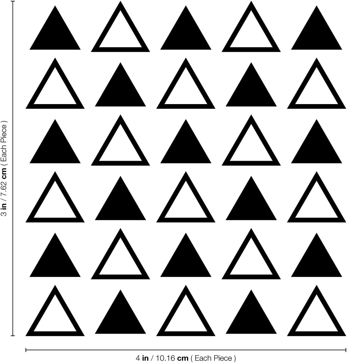 Vinyl Wall Art Decals / 3 x 4 / Set of 30