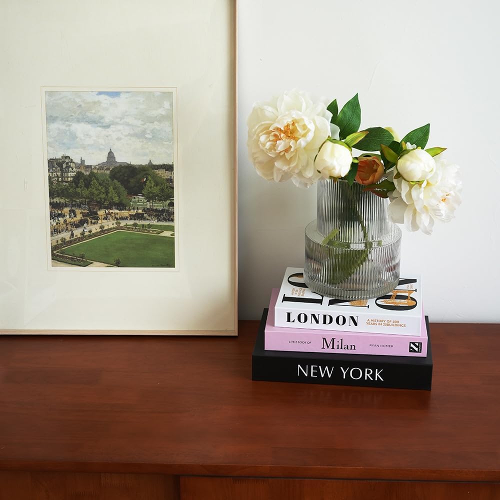 Faux Decorative Books / 3-mix-milannewyorklondon / Set of 3