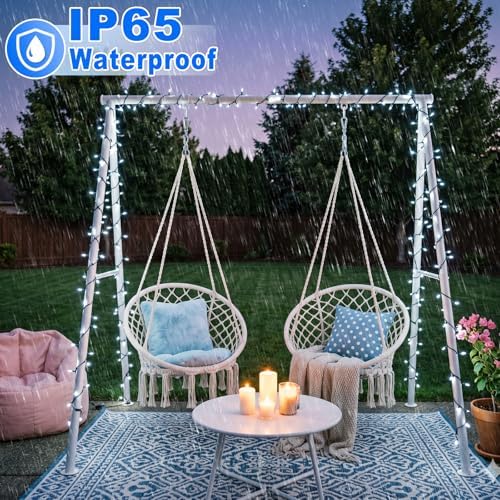 2 Pack Christmas Lights Outdoor, Total 200FT 600LED Christmas Tree Lights