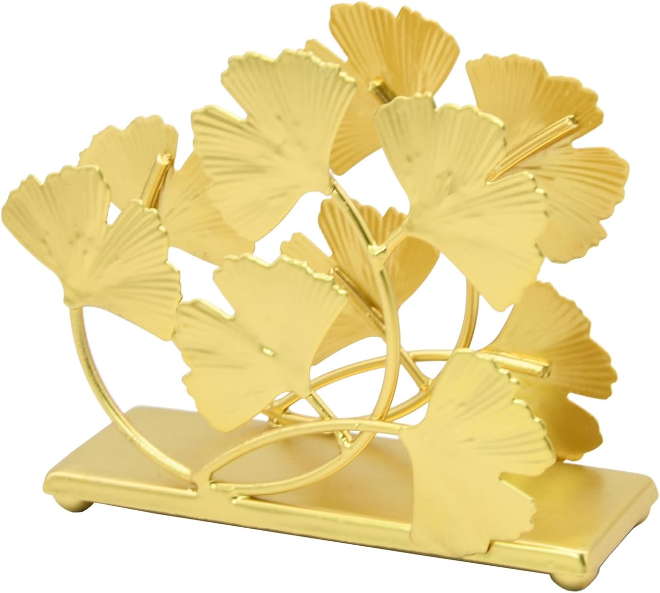 Elegant Ginkgo Leaf Napkin Holder / Gold