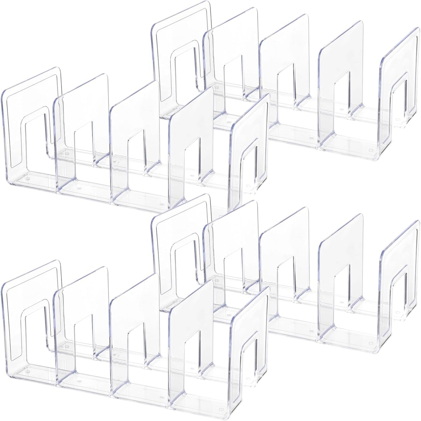 Acrylic Book Organizer / Clear / Set of 4