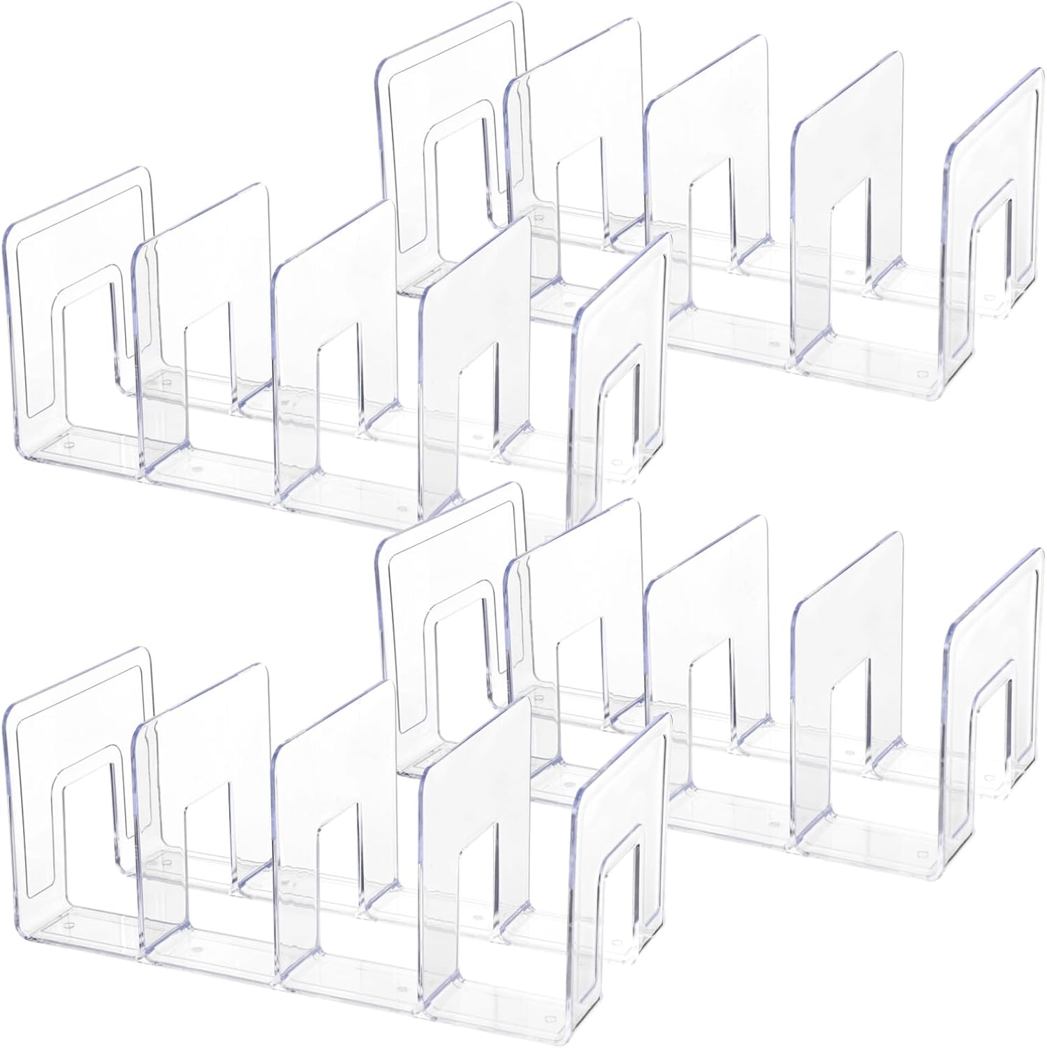 Acrylic Book Organizer / Clear / Set of 4