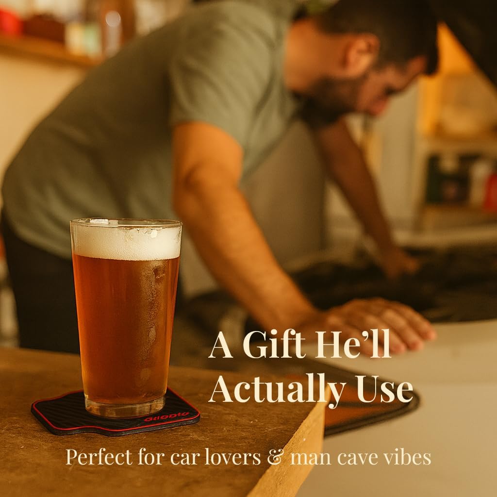 Silicone Drink Coasters / Funny Gag Novelty Car Enthusiasts Lovers Gifts for Men Him Ideas