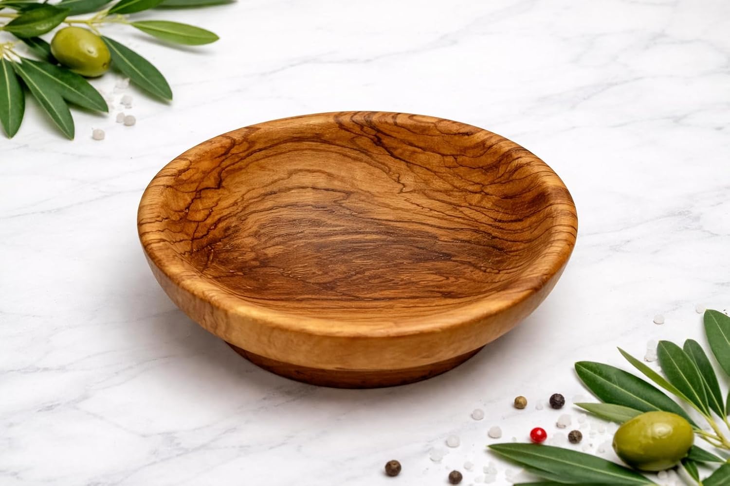 Very Small Handcrafted Wooden Dish for Food / 3.7 Inch