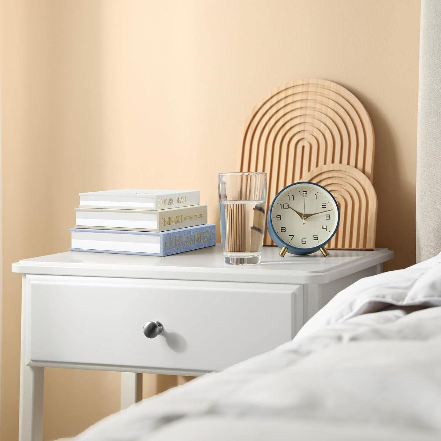 Faux Storage Boxes / Blue-beige-off-white / Set of 3