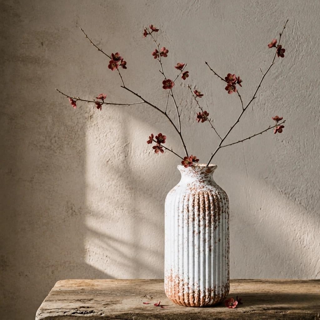 Rustic Ceramic Vase 9 / Terracotta-9