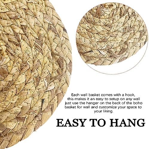 Boho Wall Basket Decor / A / Set of 7