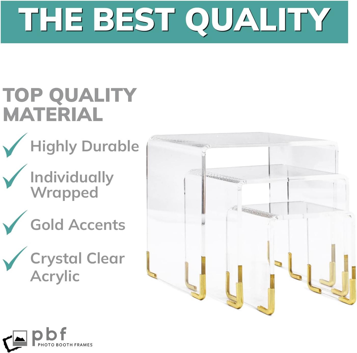 3 Tier Perfume Stand Organizer / Gold