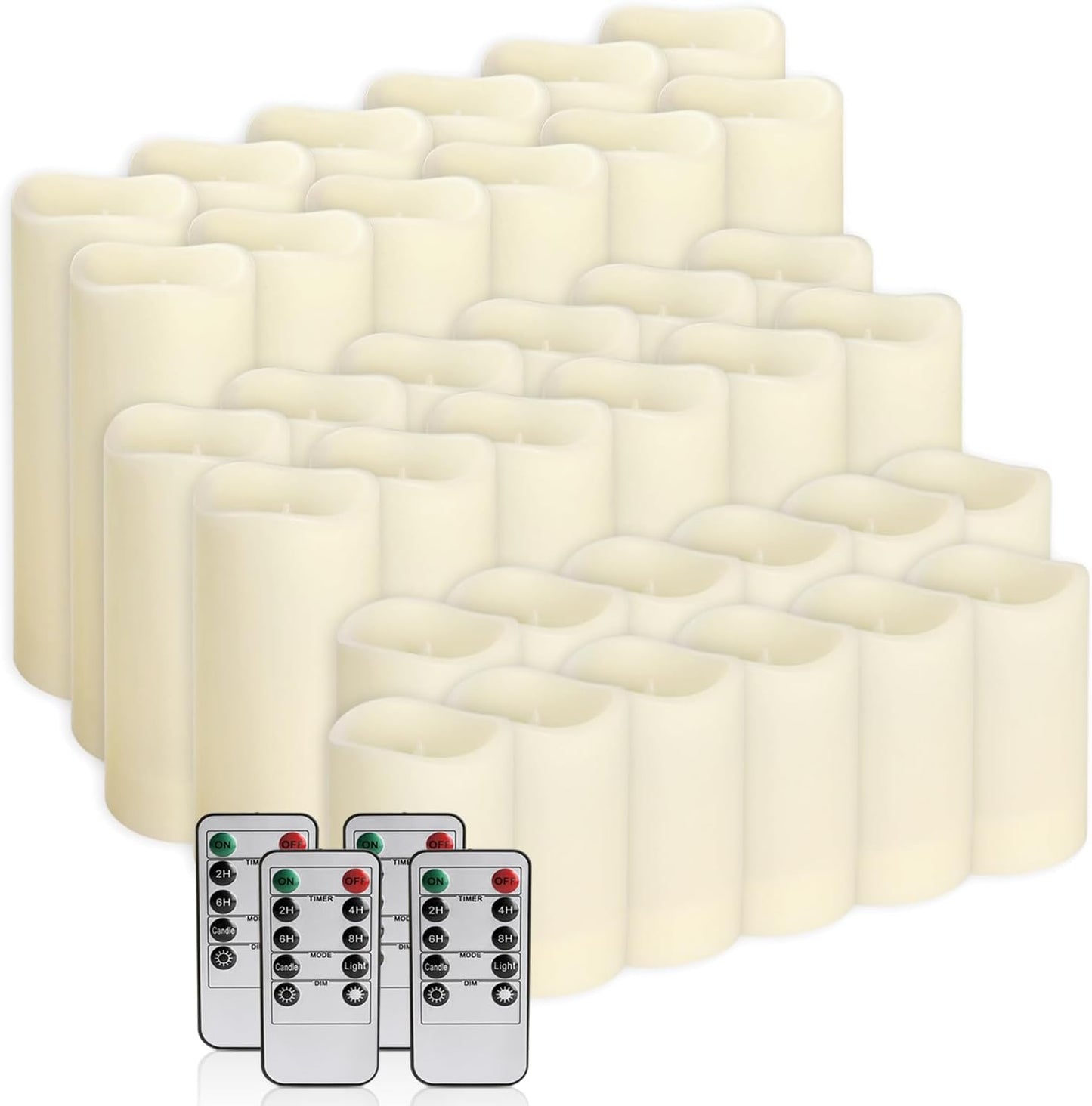 fclayvts 36-Pack LED Flameless Candles with Remote Control - Perfect for Home, Parties, and Special Occasions - Create