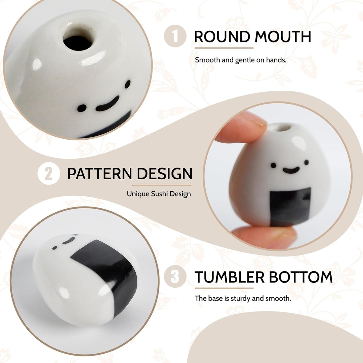 Mini Onigiri Flower Vase Set / Set of 5