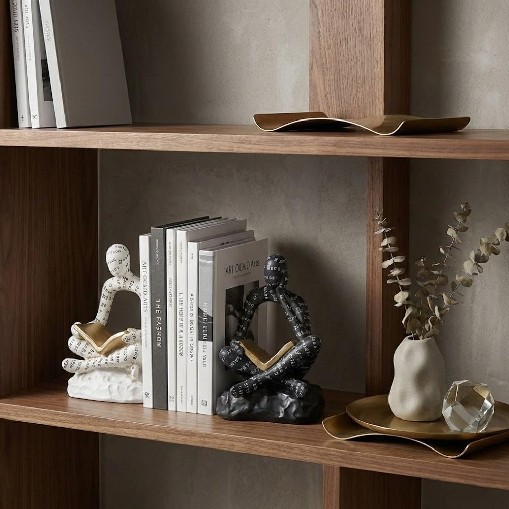 Heavy Duty Book Ends / Black and White