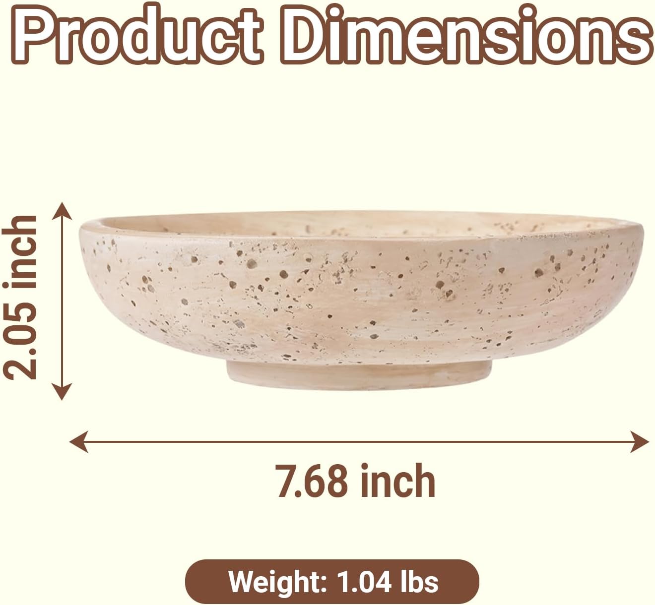7.7" Modern Fruit Bowl