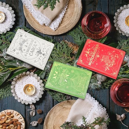 3 Pcs Christmas Coffee Table Books, Decorative Notebook