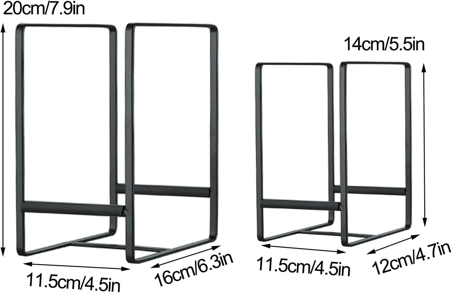 Metal Drying Rack, 3 Pack Inside Cabinet Plate Holders Organizers, Upright Dish Racks for Countertop and Cupboard