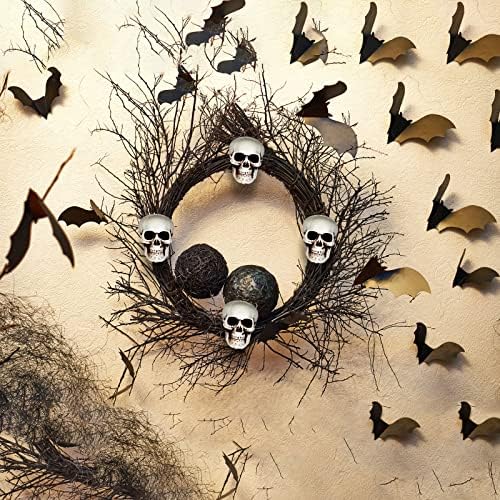 10 Mini Halloween Skull Heads - Skull Decor for Party, Table Decor, Home Gift