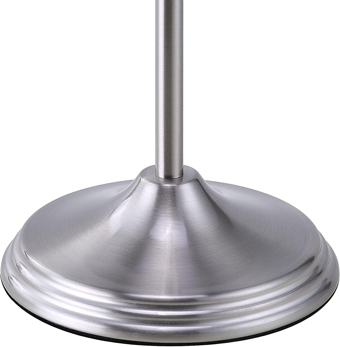 SunnyPoint Bathroom Free Standing Toilet Tissue Paper Roll Holder Stand with Reserve Function, Satin Nickel