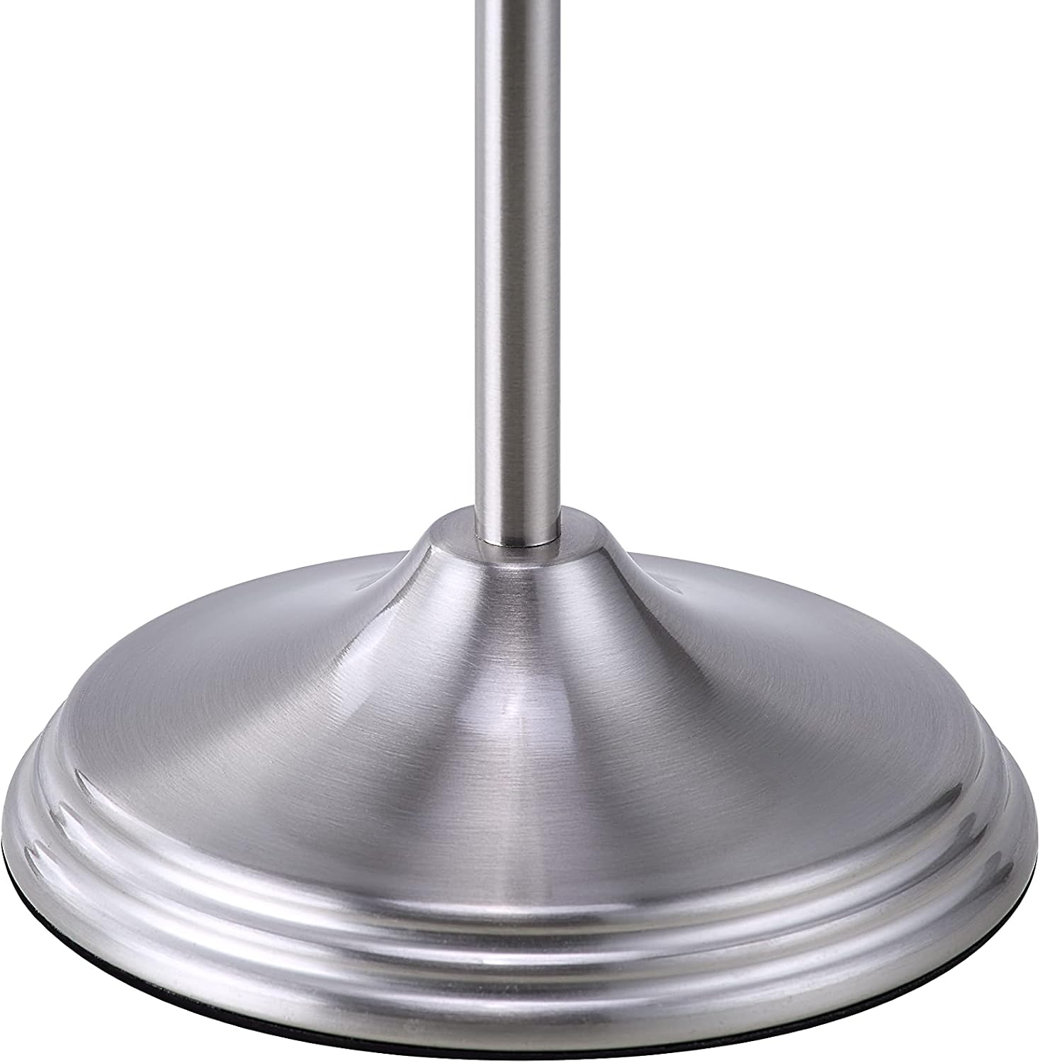 SunnyPoint Bathroom Free Standing Toilet Tissue Paper Roll Holder Stand with Reserve Function, Satin Nickel