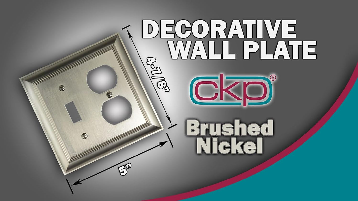 Cool Knobs and Pulls (CKP) Impressions Collection, 31196 Decorative Toggle/Duplex Wall Plate/Outlet Cover, Long Lasting
