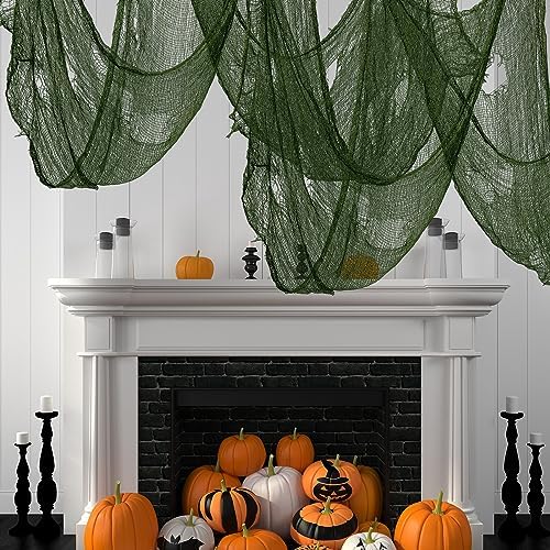 Halloween Creepy Cloth Green 79 X 315 in, Spooky Scary Gauze for Home Decor