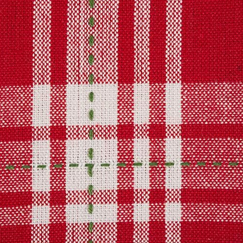 DII Christmas Kitchen Collection Printed Dishtowel Set, 18x28, Boughs of Holly, 2 Piece