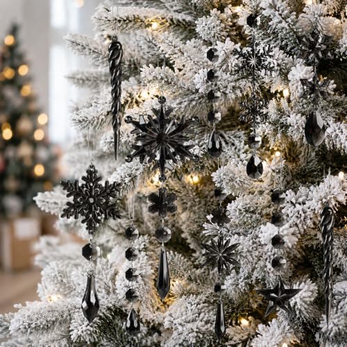 Crystal Christmas Ornaments for Tree Decorations, Winter Wonderland Party