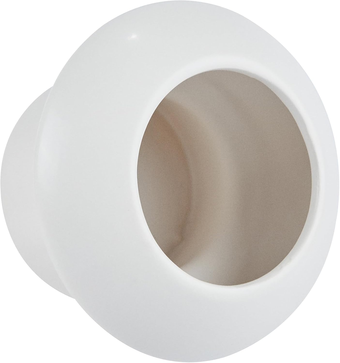 Ceramic Flower Vase 1 Count Modern Decorative Centerpiece / White / Mushroom, 5 3/4 / 5.8 x 5.8 x 4