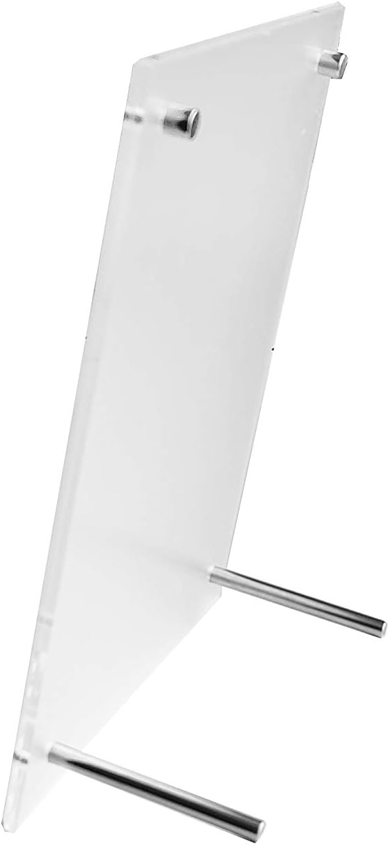 Frameless Tabletop Photo Frames Free Standing Acrylic Desktop Picture Frame / 11 x 14 / Clear