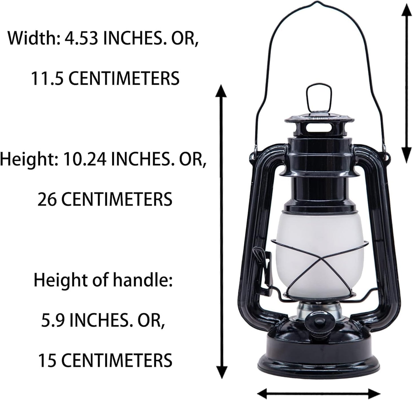 YAKii LED Vintage Flame Lantern Metal Outdoor Hanging Lantern with Dancing Flame Battery Operated Halloween Outdoor
