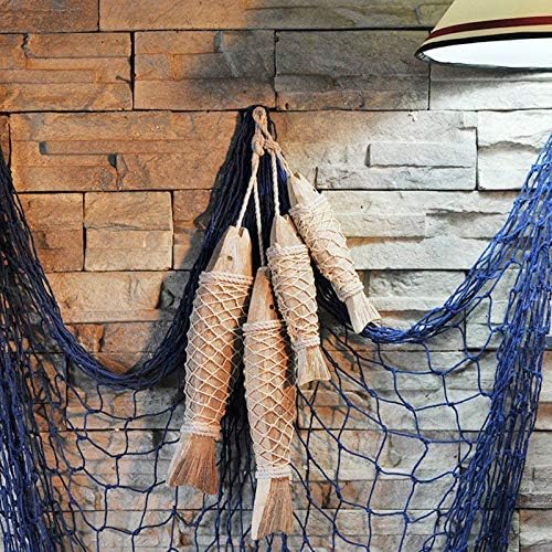 Rustic Nautical Wooden Fish Decor / S