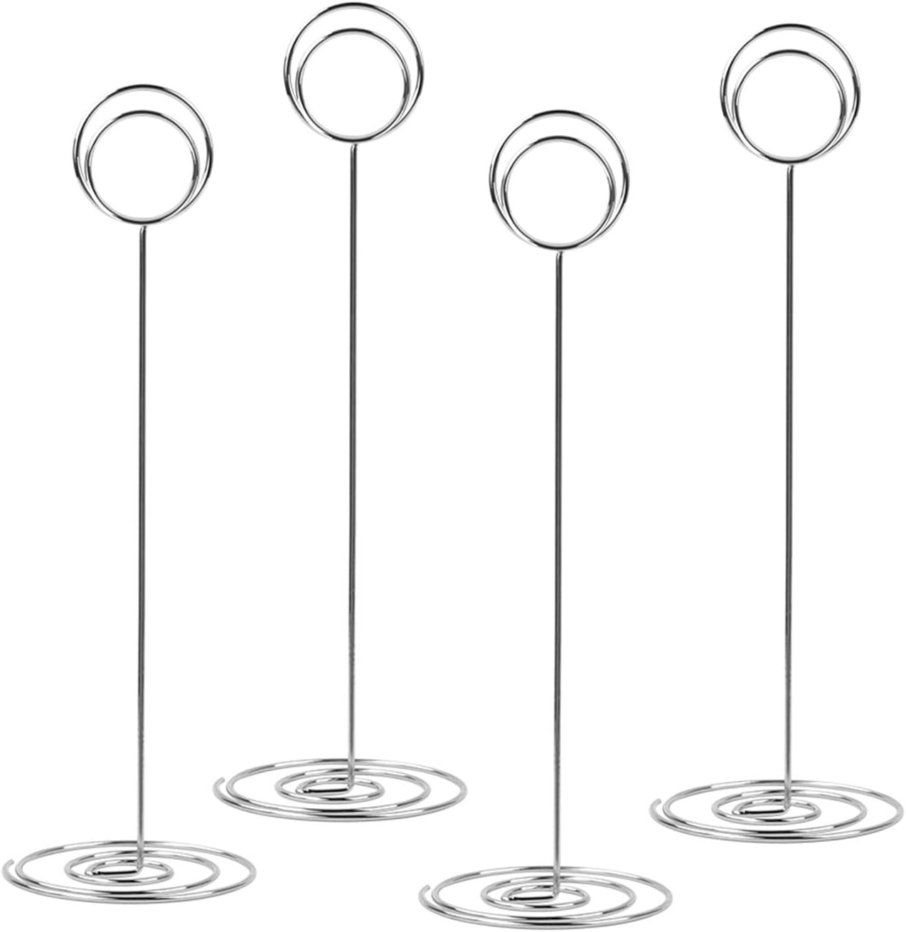Radezon 20 Pack 8.75 inch Tall Table Number Holders Place Card Holder Table Picture Holder Wire Photo Holder Clips