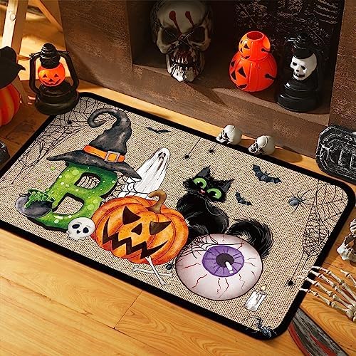 Ceenna Halloween Door Mat Welcome Mat for Front Door,Trick or Treat
