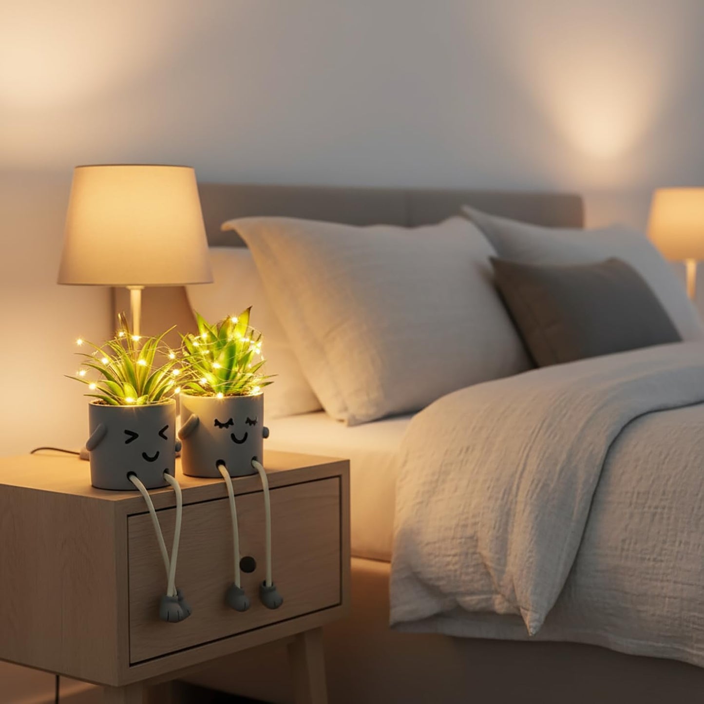 Fake Plants Artificial For Desk Décor / Set of 201
