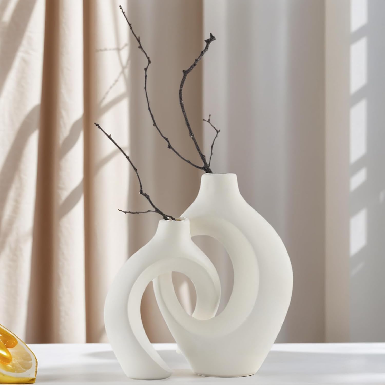 Modern Resin Vases Set